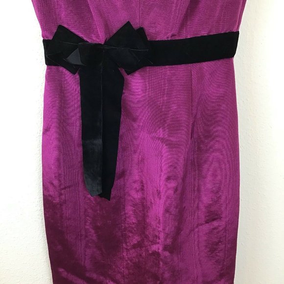 BADGLEY MISCHKA PINK/BLACK V-NECK DRESS SIZE 2-EUC - Picture 3 of 8